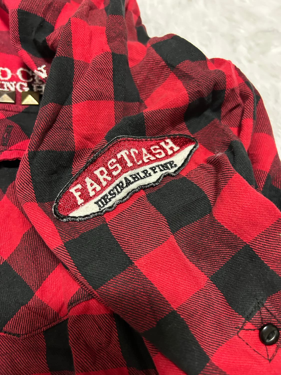 red check punk shirt 상품이미지4