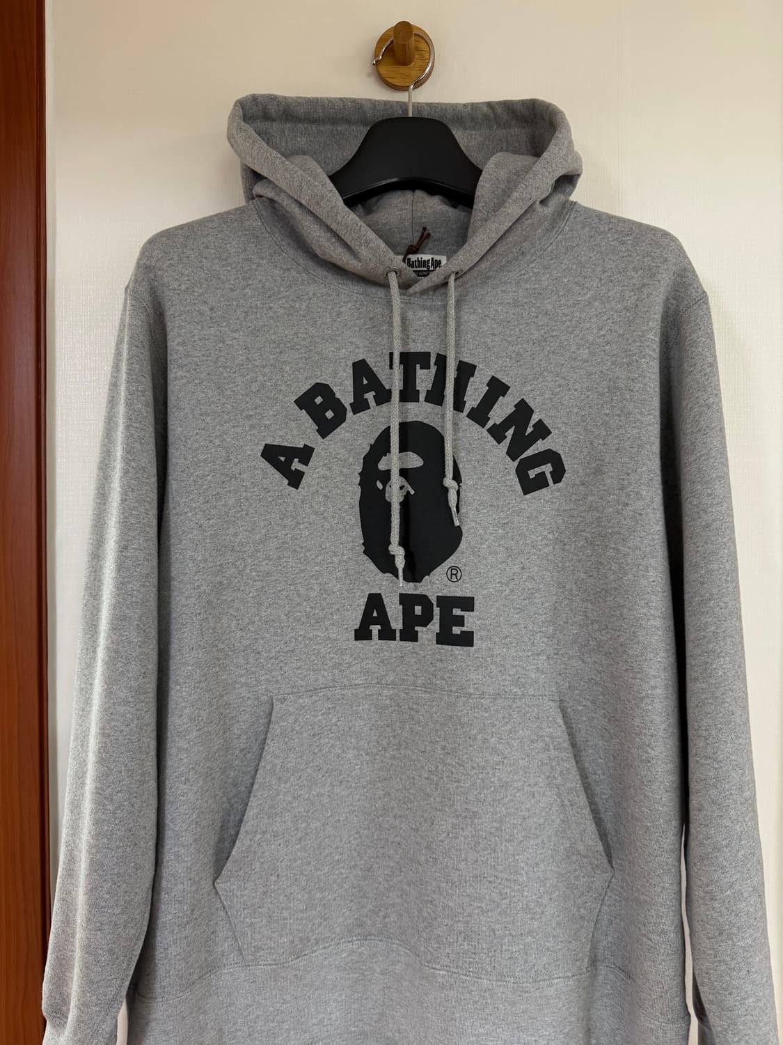 베이프 컬리지 풀오버 후드 그레이 상품이미지2