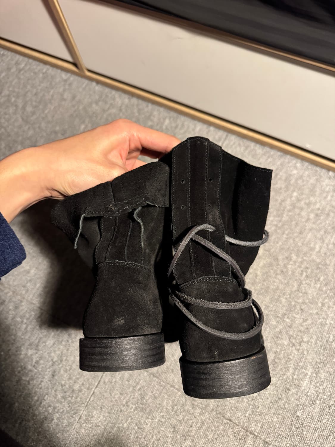 (275)스웨이드 드레이프 부츠 상품이미지5