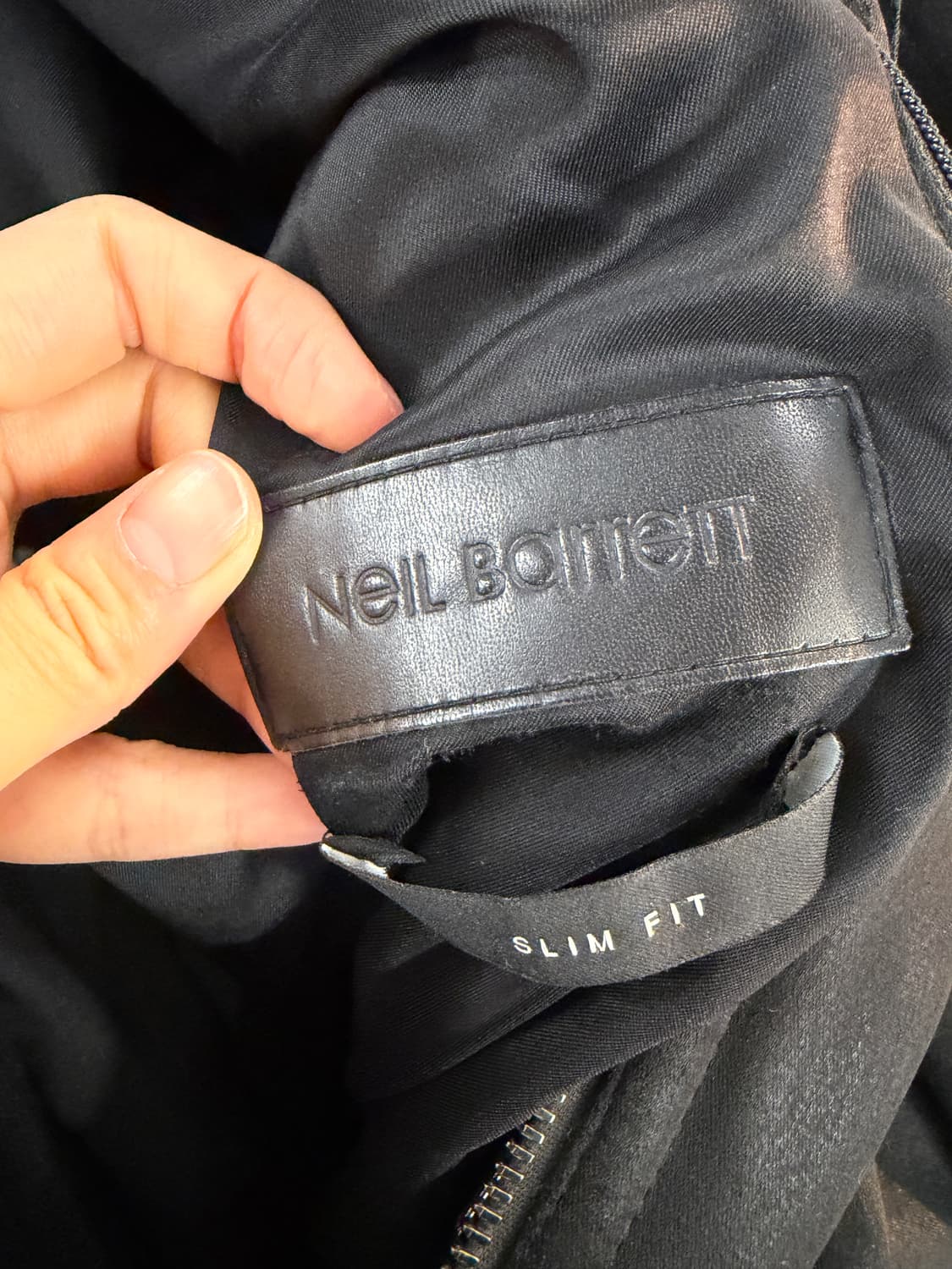 닐바렛 블랙 봄버 코트 46 상품이미지7