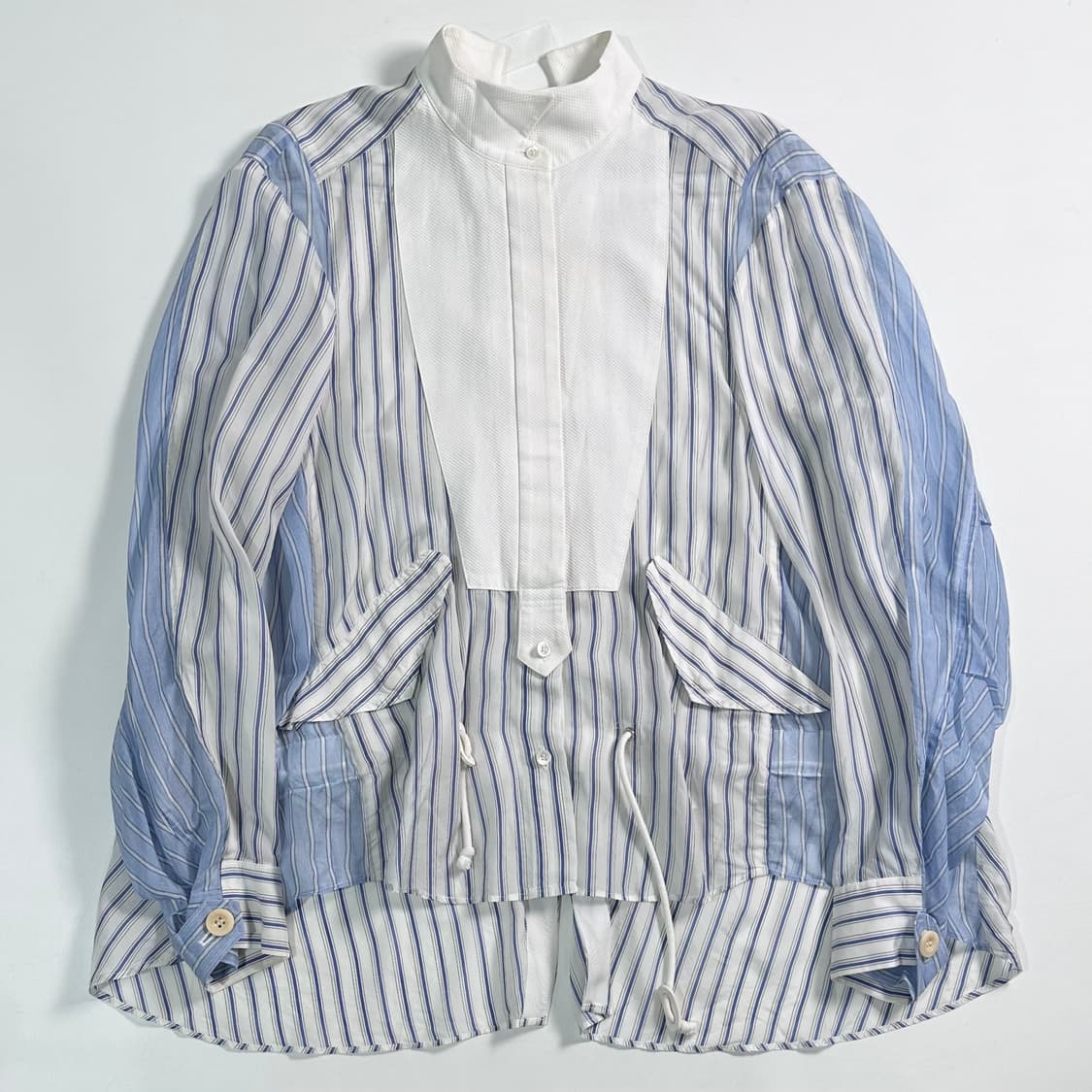 사카이 스트라이프 언발란스 셔츠  상품이미지1