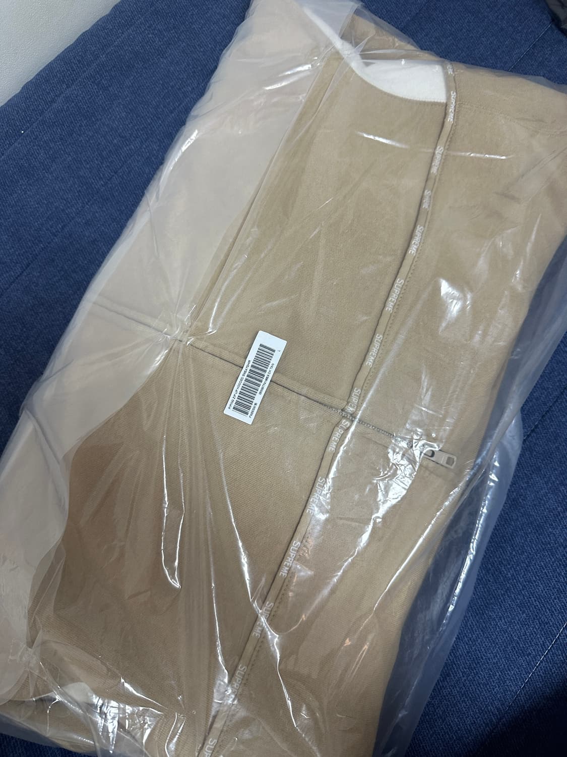 25fw 슈프림 파이핑 집업 후드 다크 탄 새상품 L 상품이미지6