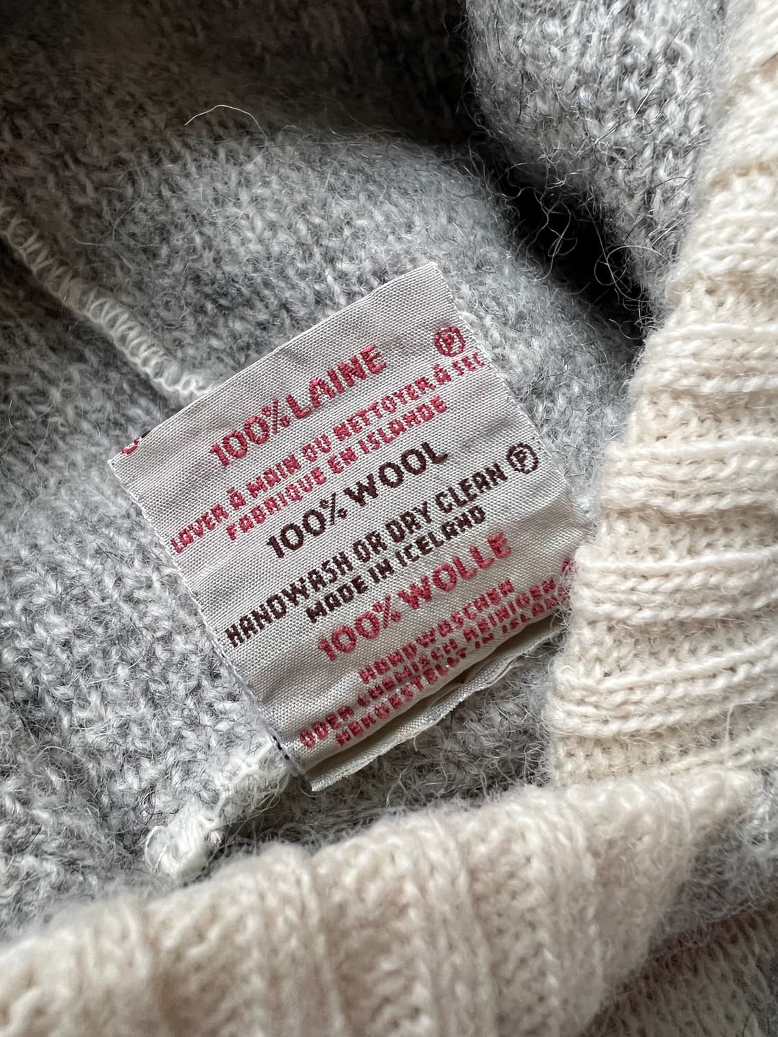 Hilda Ltd 힐다 아이슬란드 울100 후드 니트 스웨터 상품이미지4