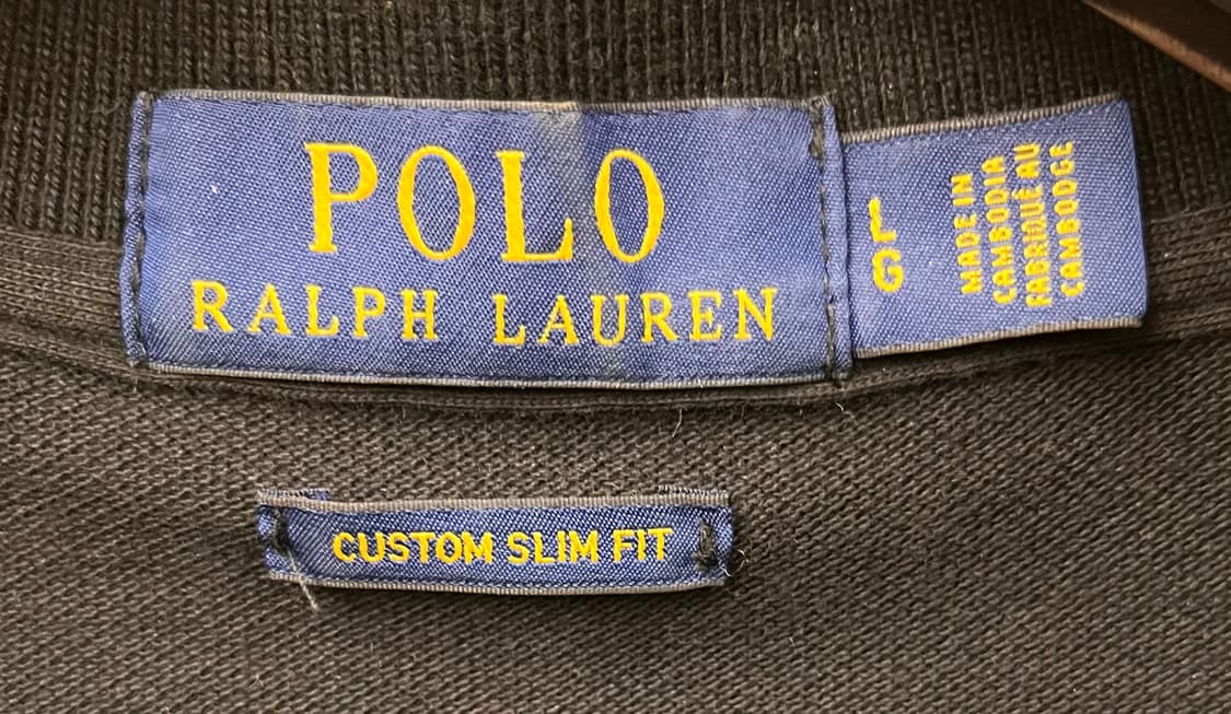 폴로 랄프로렌 긴팔 카라티 블랙 L 상품이미지3