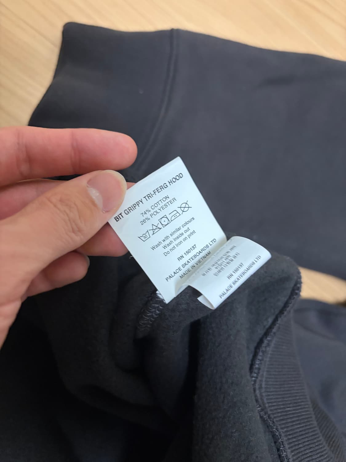 팔라스 빗 그리피 트라이퍼그 후드 블랙 후드티 - 24SS 상품이미지10