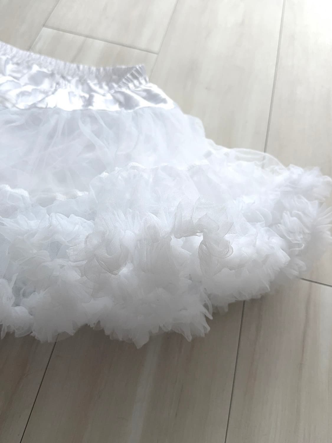 White Balletcore Tutu Mini Skirt 상품이미지3