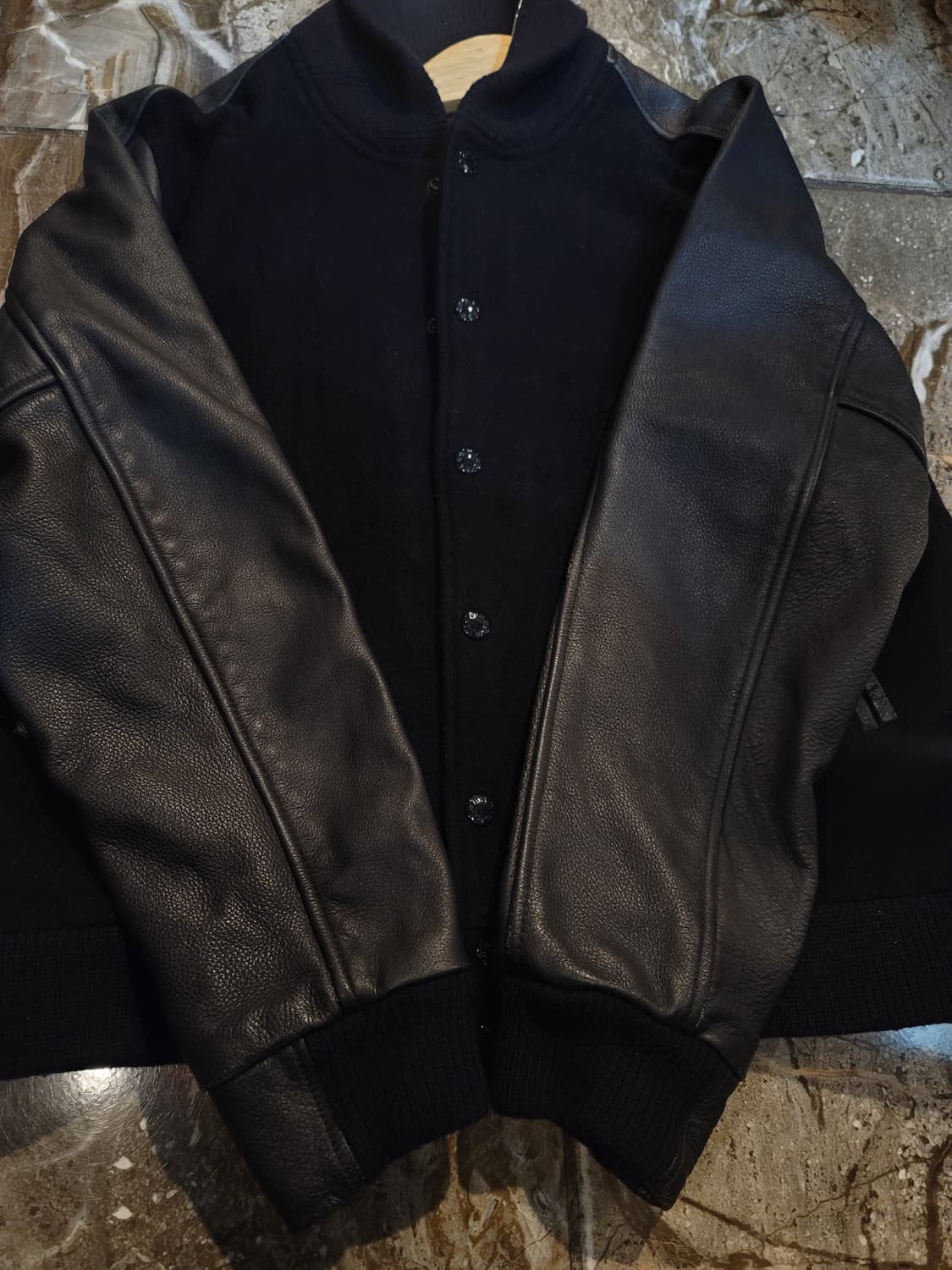 나나미카 소가죽 바시티 자켓  상품이미지2