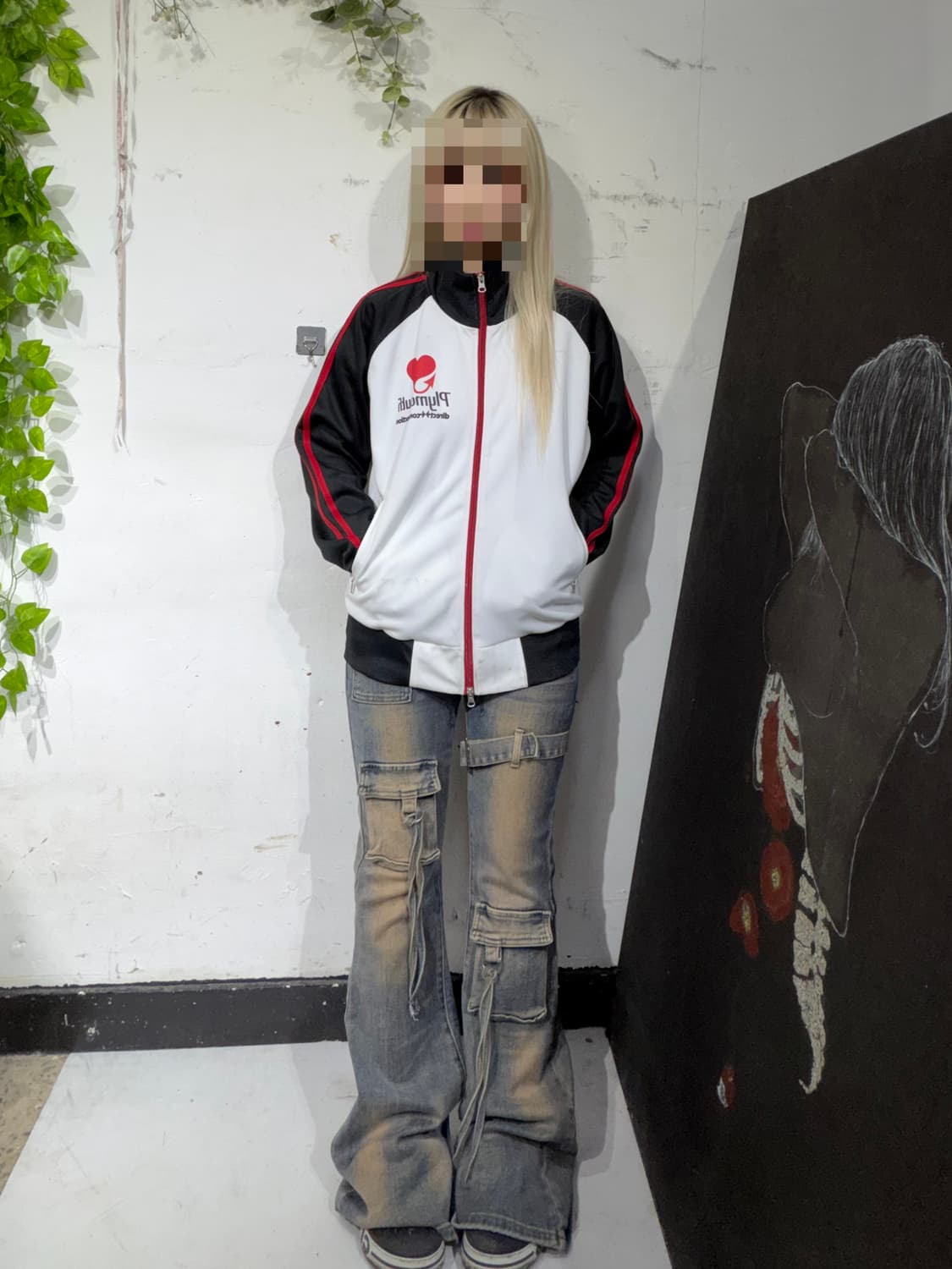 일본 빈티지 루니툰즈 프린팅 져지 트랙탑 M 상품이미지6