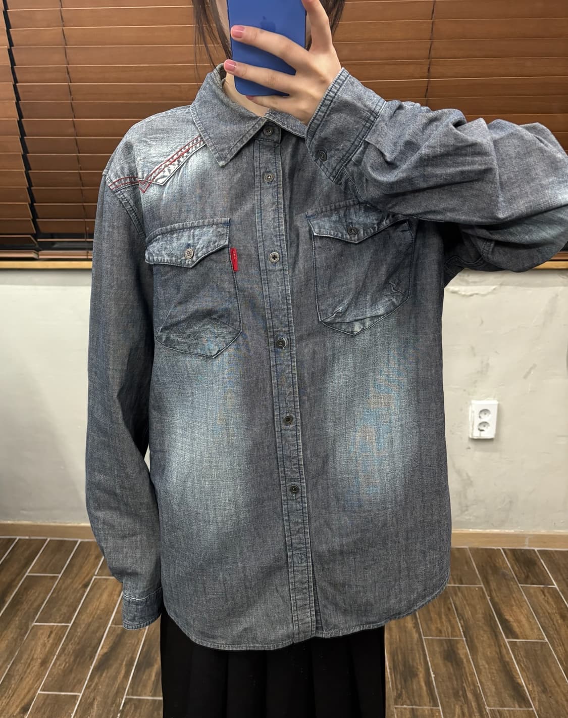에드윈 웨스턴 데님 셔츠 상품이미지2