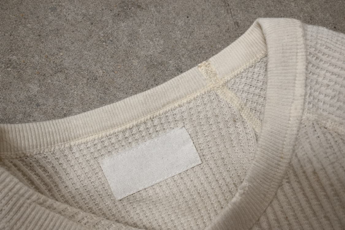 THRIFTY LOOK 스컬 와플 래글런 티셔츠 상품이미지6