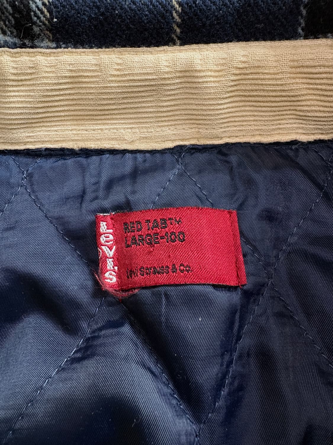 리바이스 치카노 울 체크 패턴 누빔 자켓 3843 상품이미지4