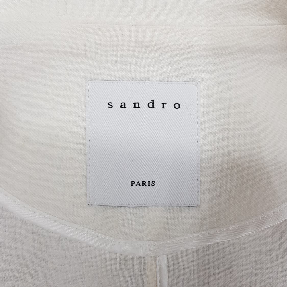 산드로 2021 린넨 크롭 원버튼 자켓 S사이즈 상품이미지7