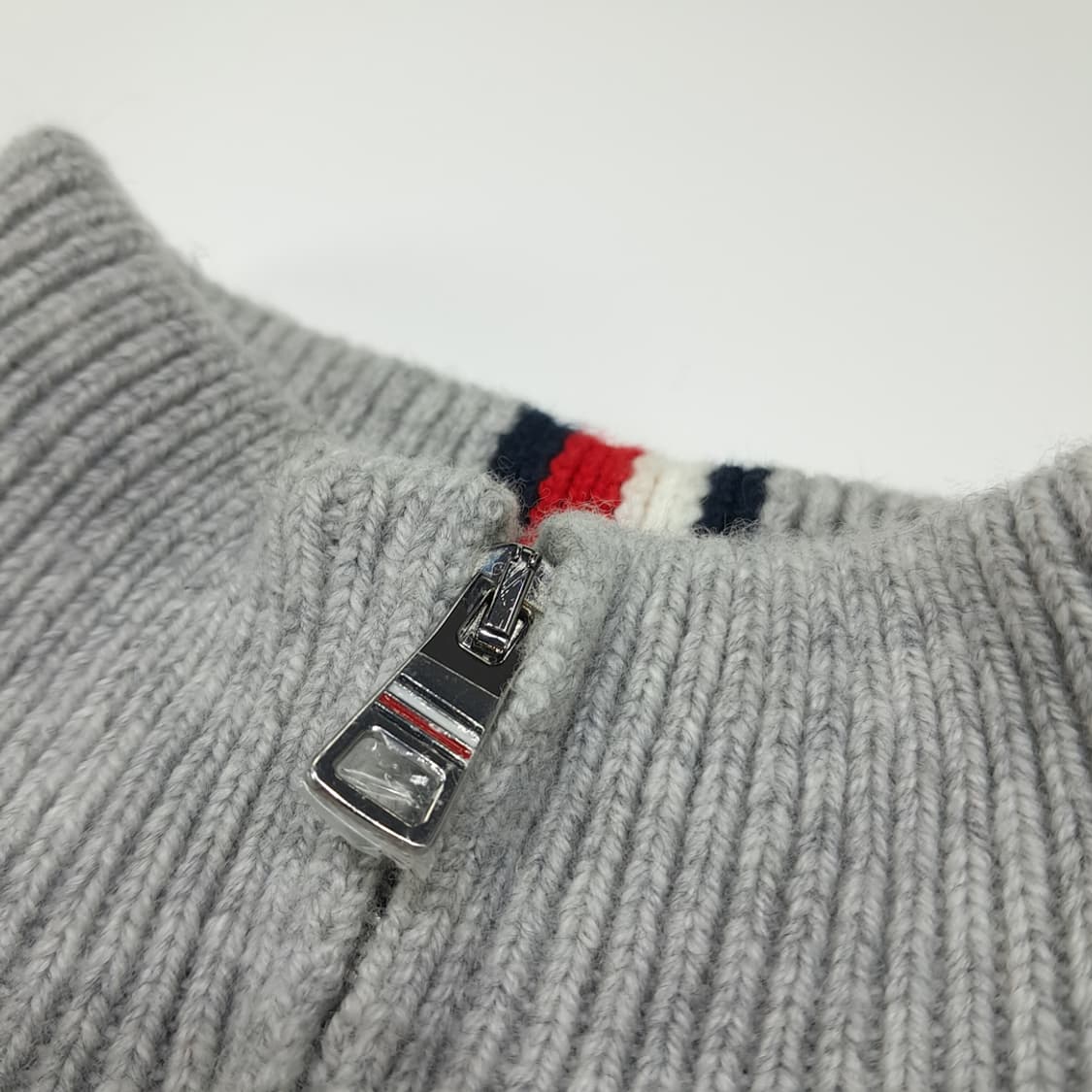CL270 S 타미힐피거 램스울 케이블 하프집업 그레이 니트 상품이미지5