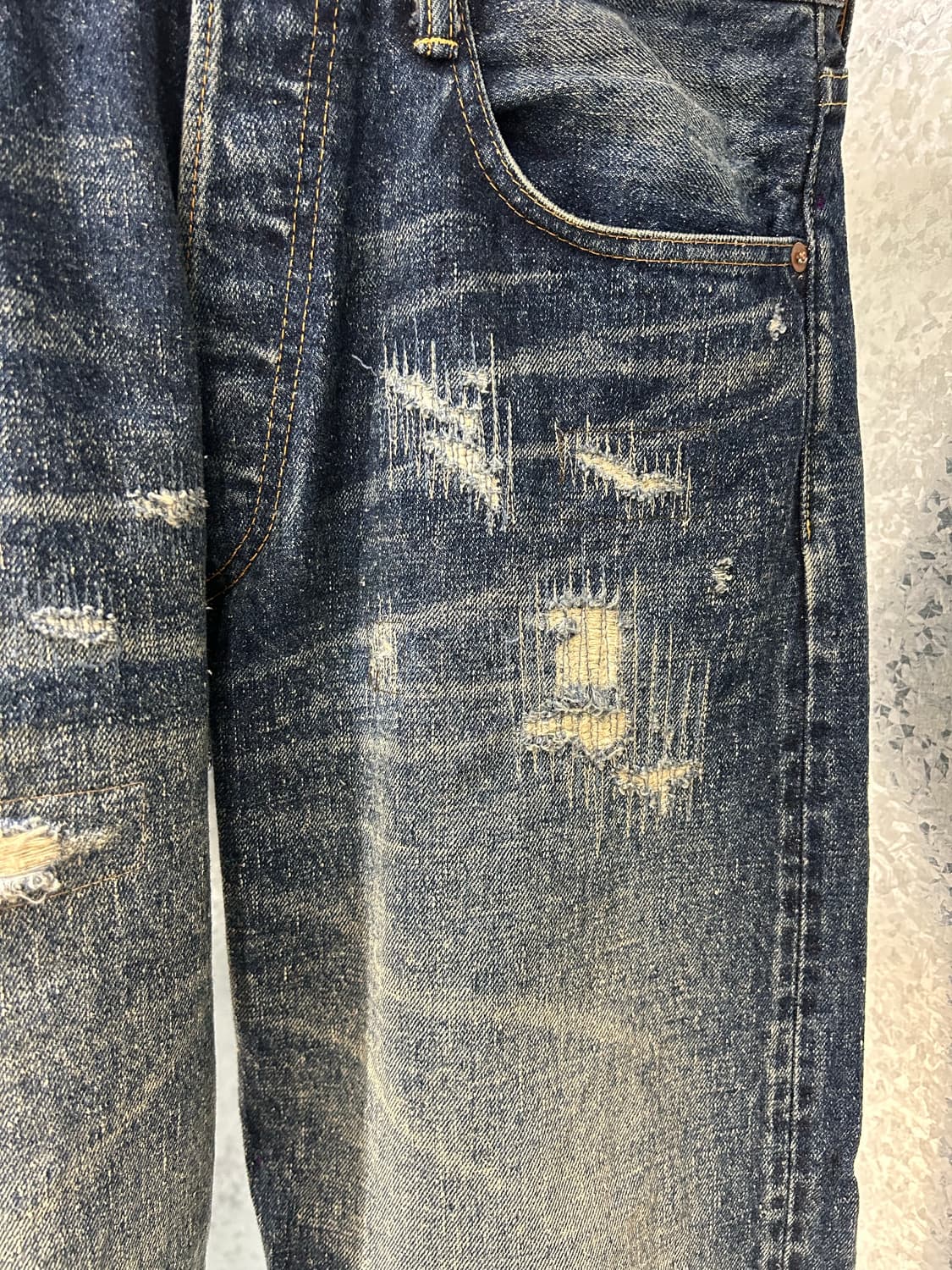 준야와타나베 뉴메뉴얼 데님팬츠 상품이미지5