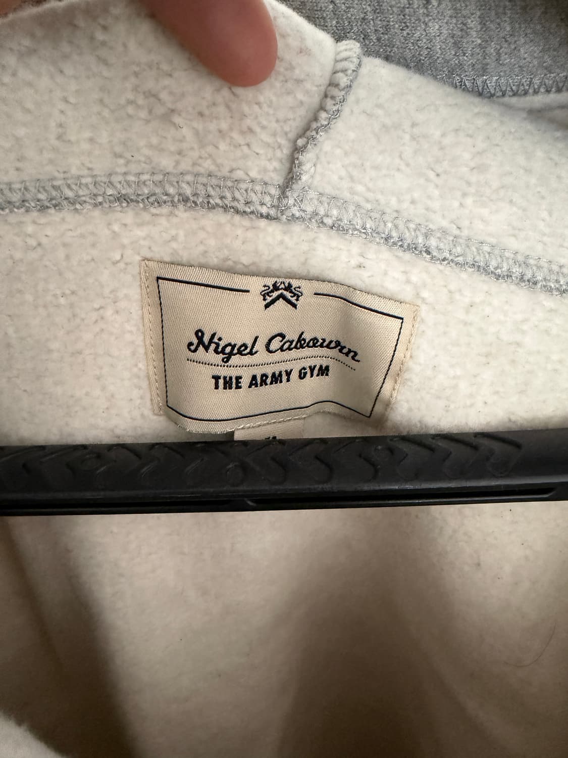 [XL] 나이젤카본 후드 집업 멜란지 그레이 상품이미지2