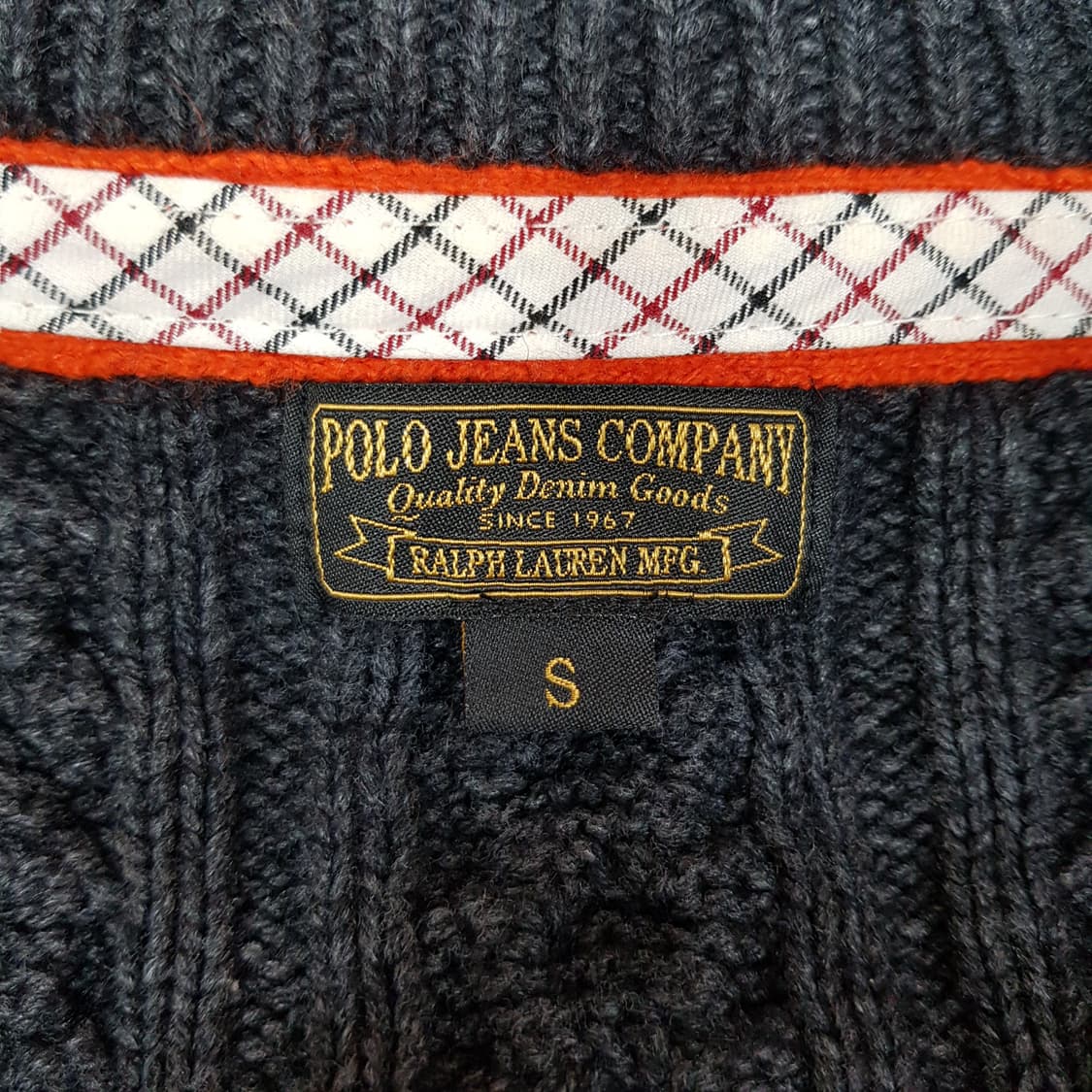 폴로 진스 컴퍼니 케이블 니트 더플 롱 가디건 S사이즈 상품이미지3