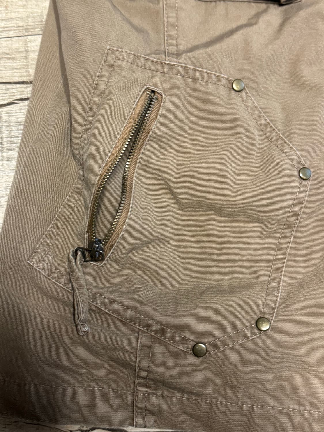 빈티지 야상 자켓 베이지 상품이미지4