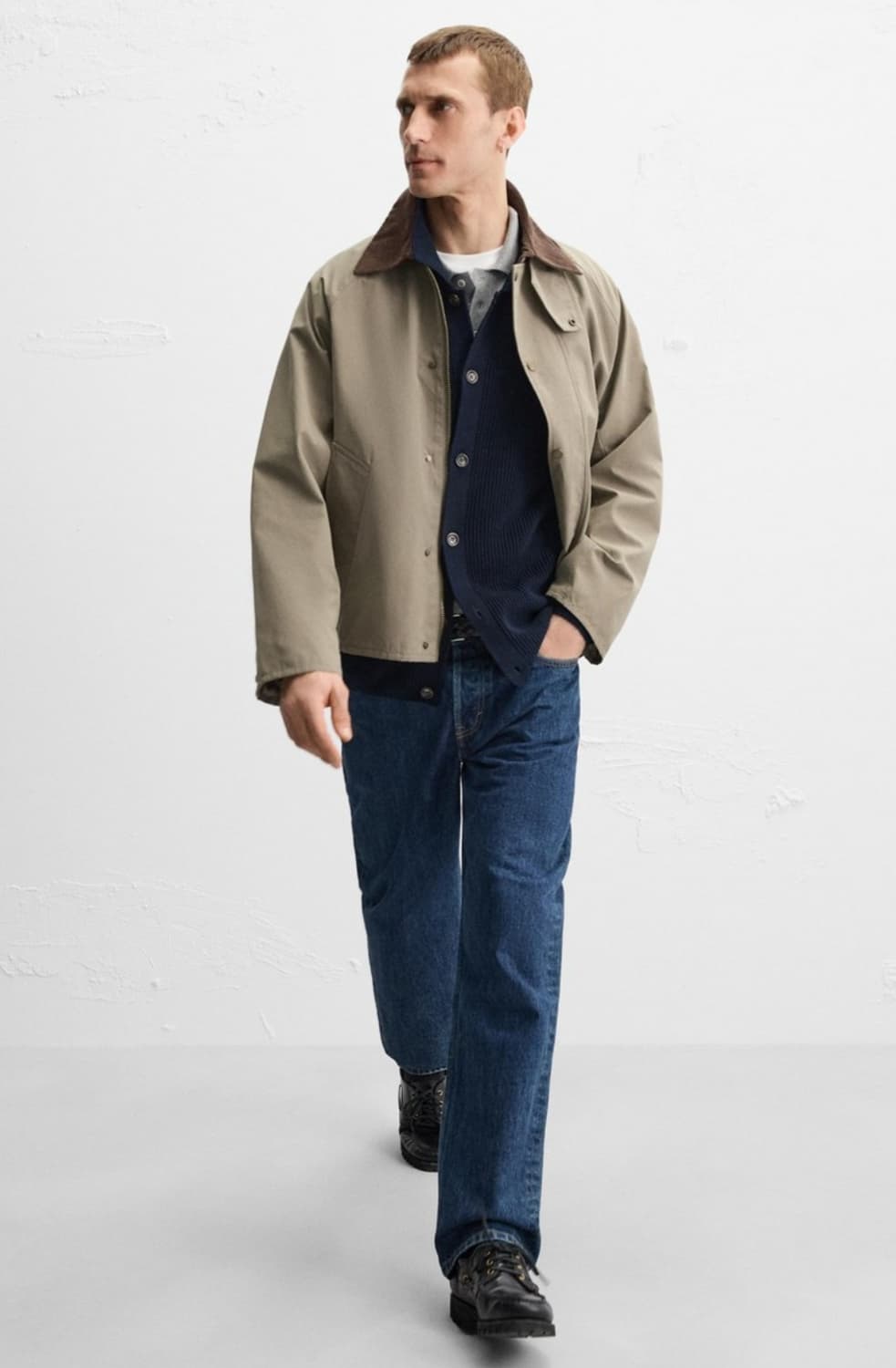 배색 칼라 점퍼 7380/190/708 상품이미지7