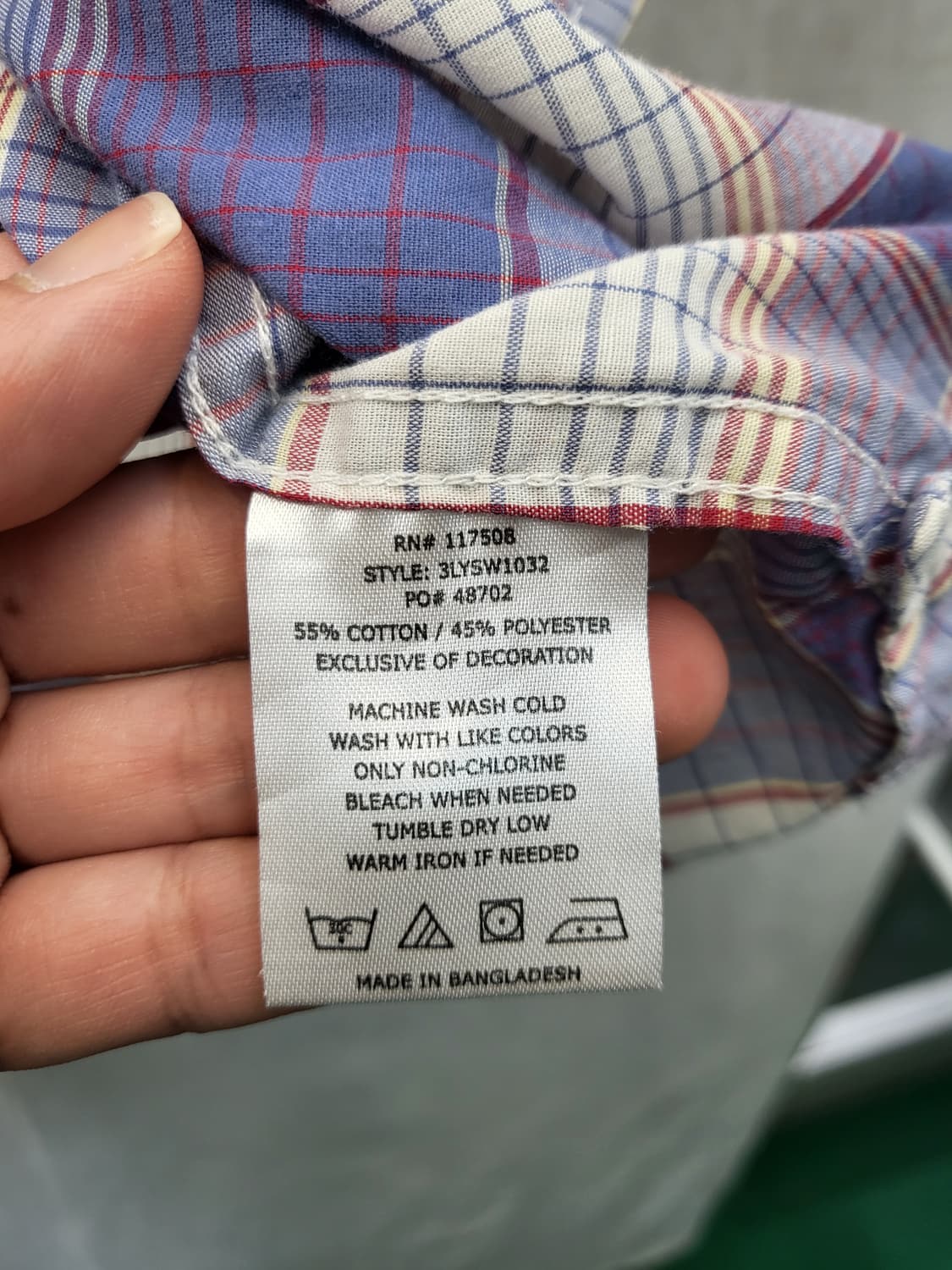 리바이스 체크 반팔 웨스턴 셔츠 상품이미지4