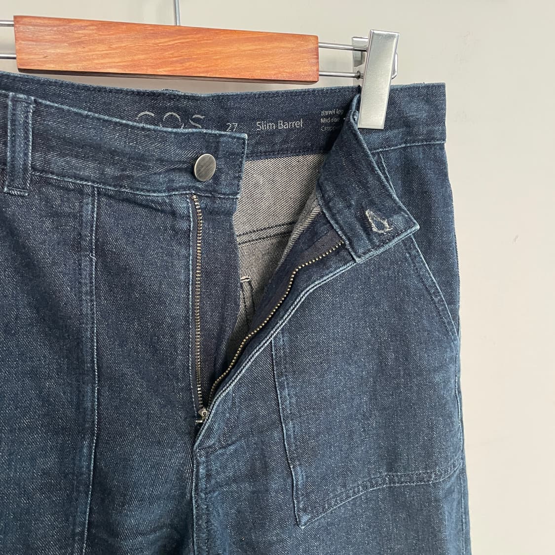 코스 진청 스티치 데님 팬츠 상품이미지7