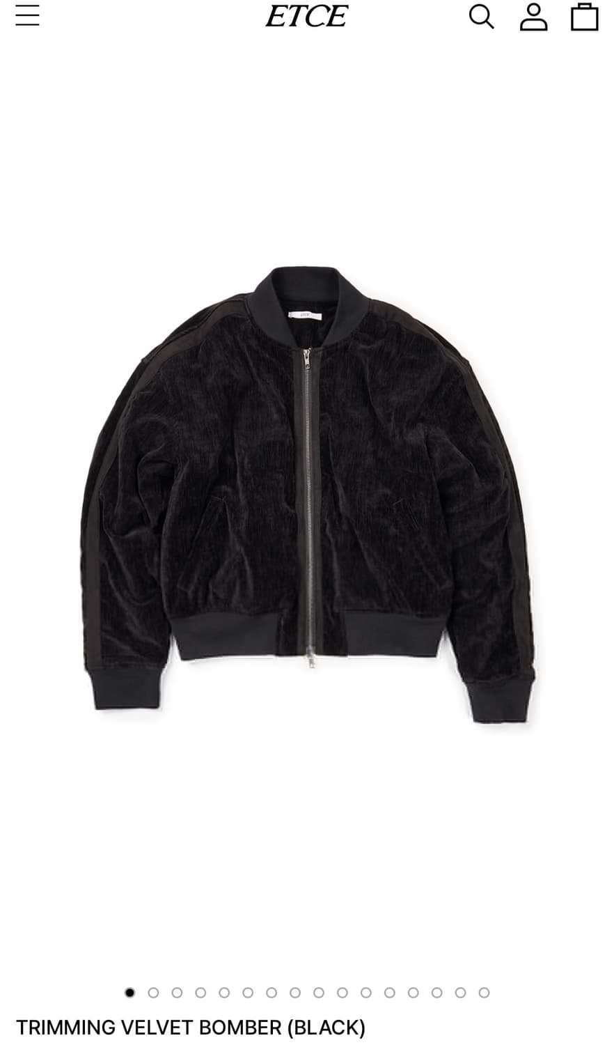 etce 트리밍 벨벳봄버 XL사이즈 상품이미지1