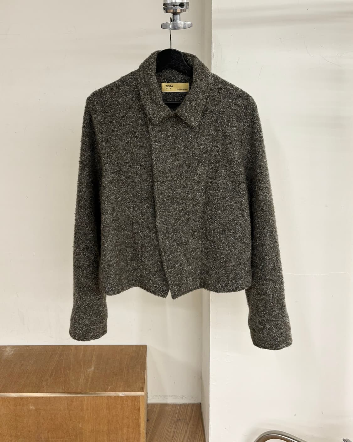 토가 그레이 울 크롭 블레이저 상품이미지1