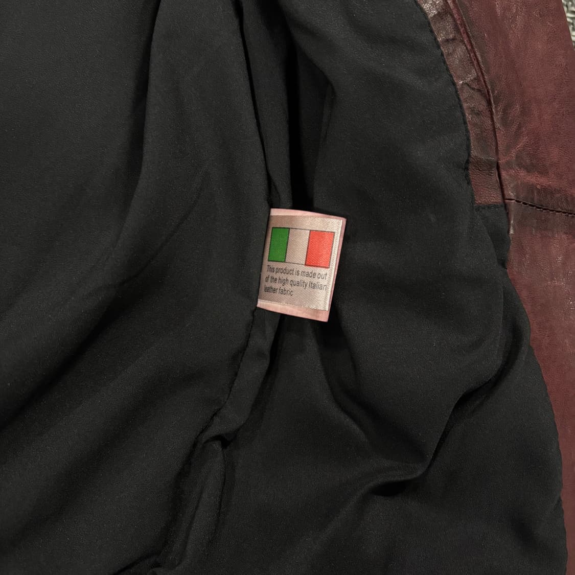 발망 스타일 바이커 램스킨 버건디 상품이미지7