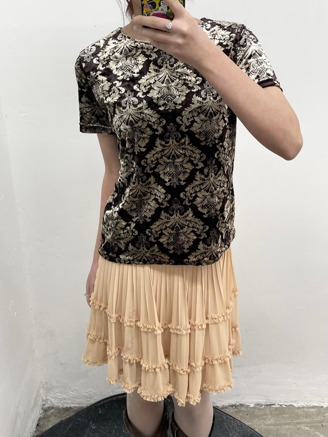 르네상스 오리엔탈 엔틱 벨로아 탑 상품이미지3