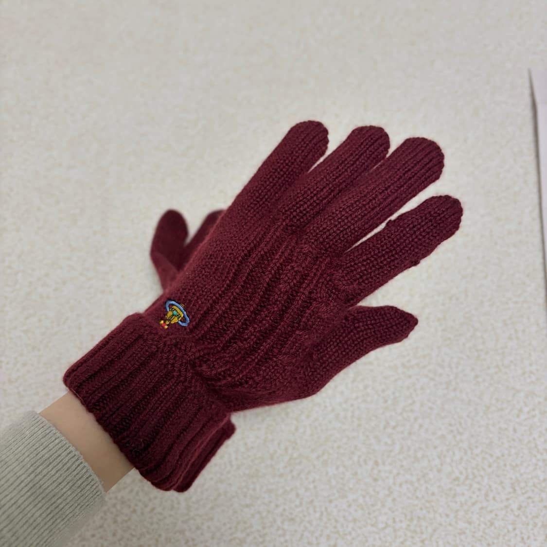 비비안웨스트우드 알파카 아웃 핑거 장갑 상품이미지5