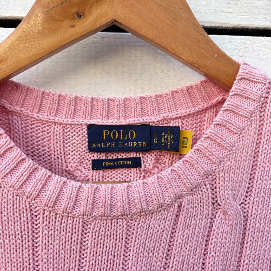 Polo 폴로 케이블 꽈배기 반팔 니트 상품이미지3