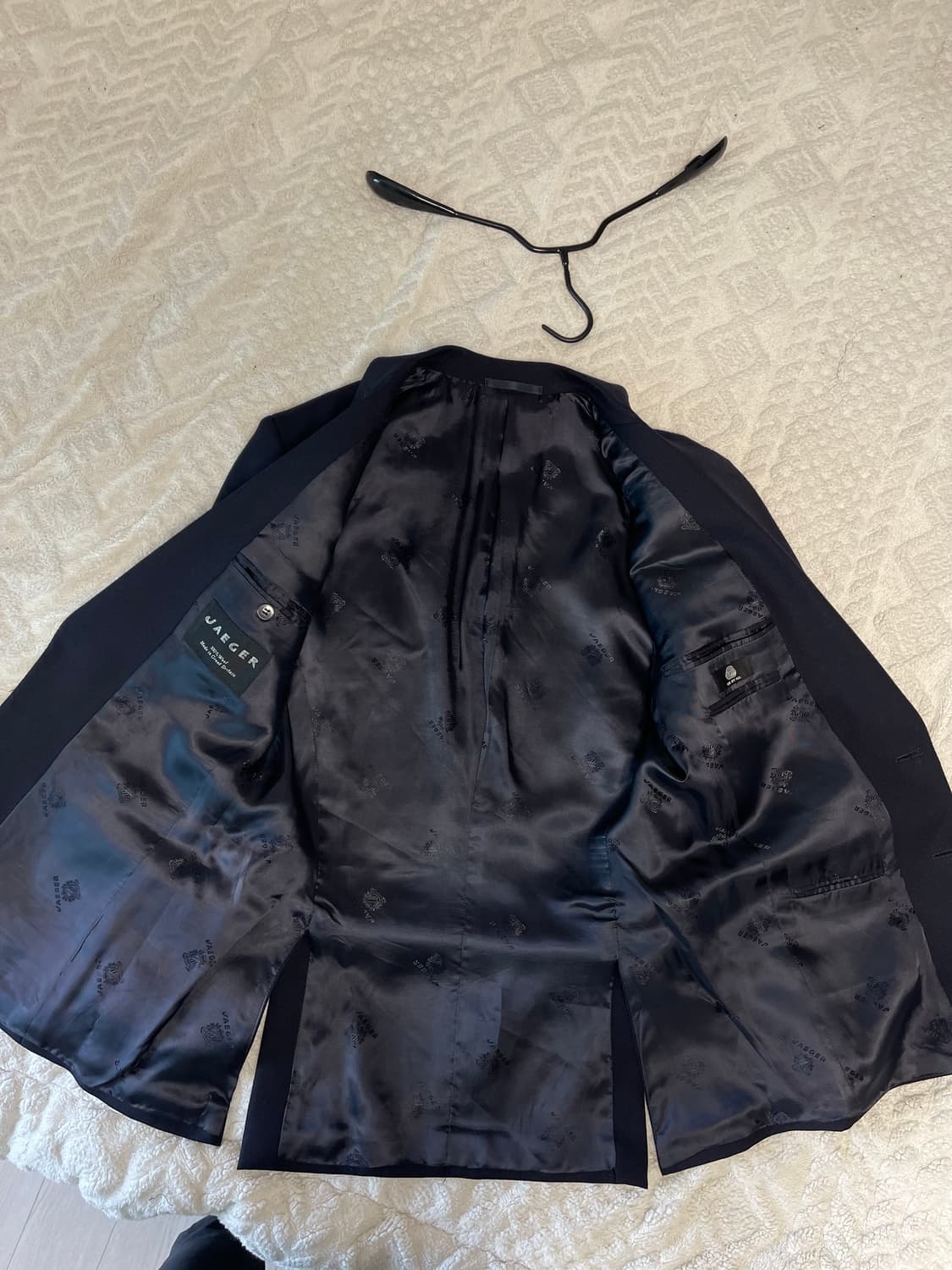 JAEGER 빈티지 영국 생산 네이비 금장 블레이저 46S 상품이미지7