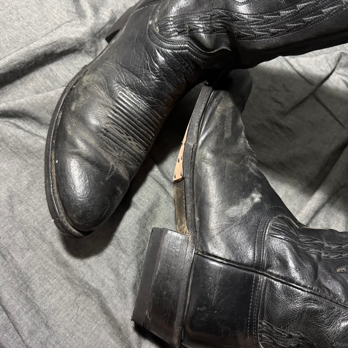 1883 N1617 Black Calf Cowboy Boots 상품이미지9