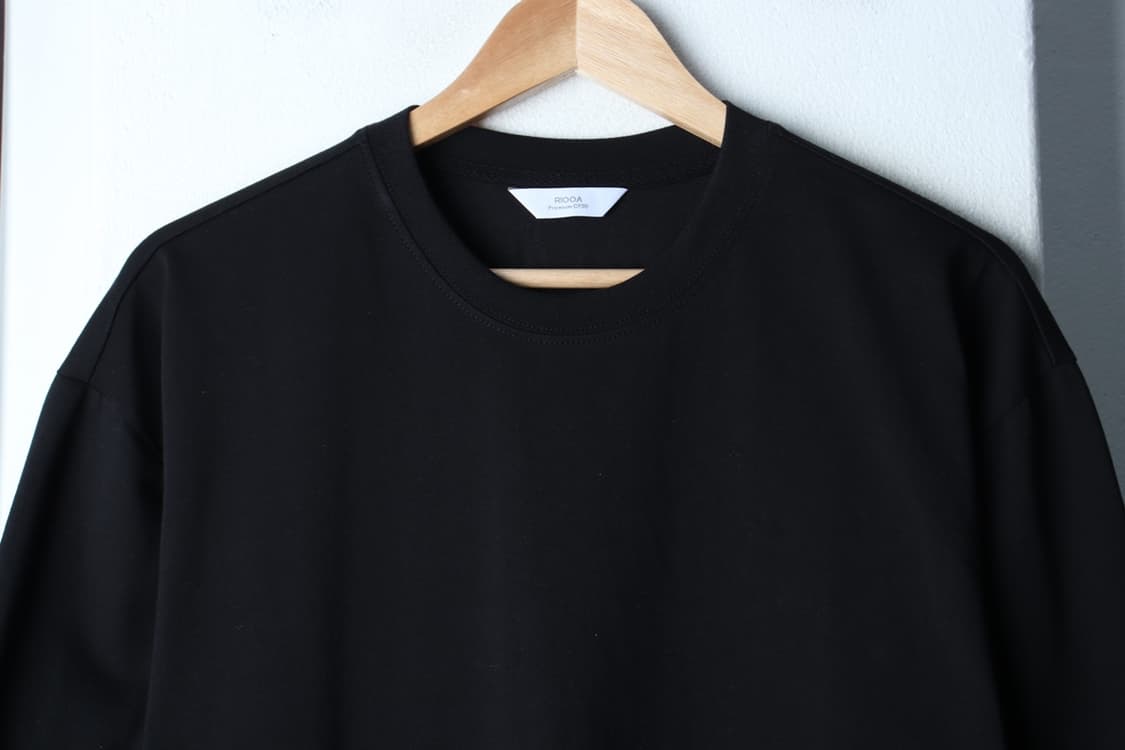 (L-XL) 리우아 반팔 티셔츠 무지 블랙 기본-H3H33854 상품이미지3