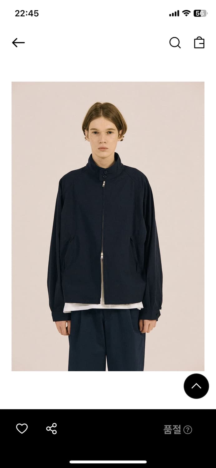 토마스모어 해링턴 자켓 네이비 상품이미지2