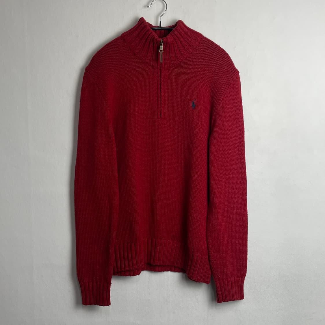 폴로 반집업 니트 상품이미지1