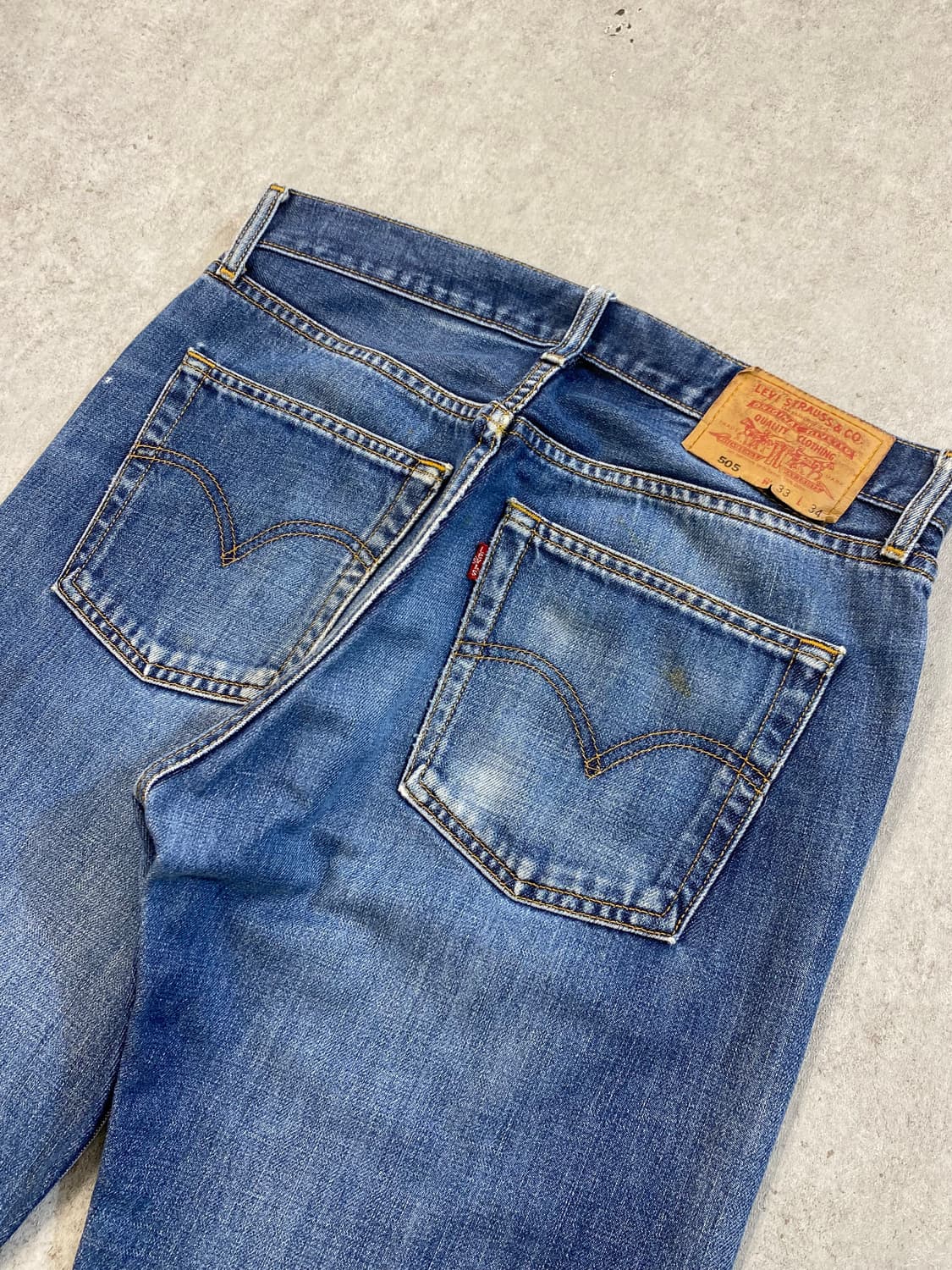 [31] 90s Levi's 505 리바이스 레귤러 핏 데님팬츠 상품이미지6