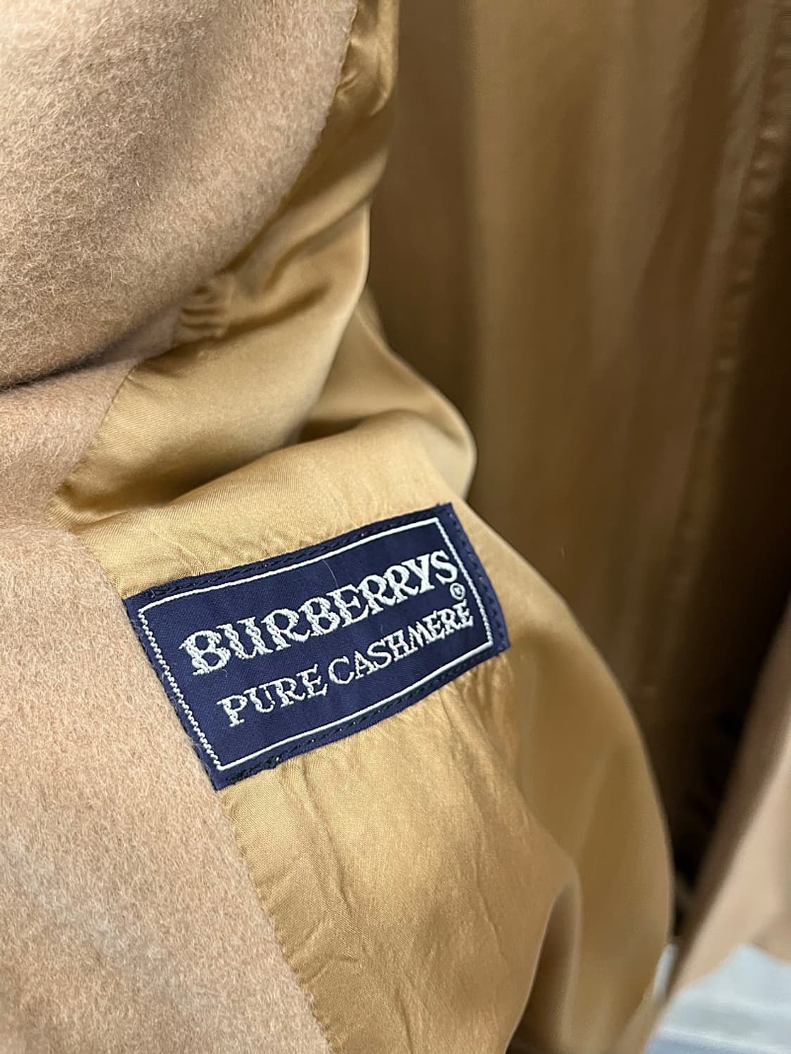여) 버버리 카멜 캐시미어100% 코트  상품이미지8