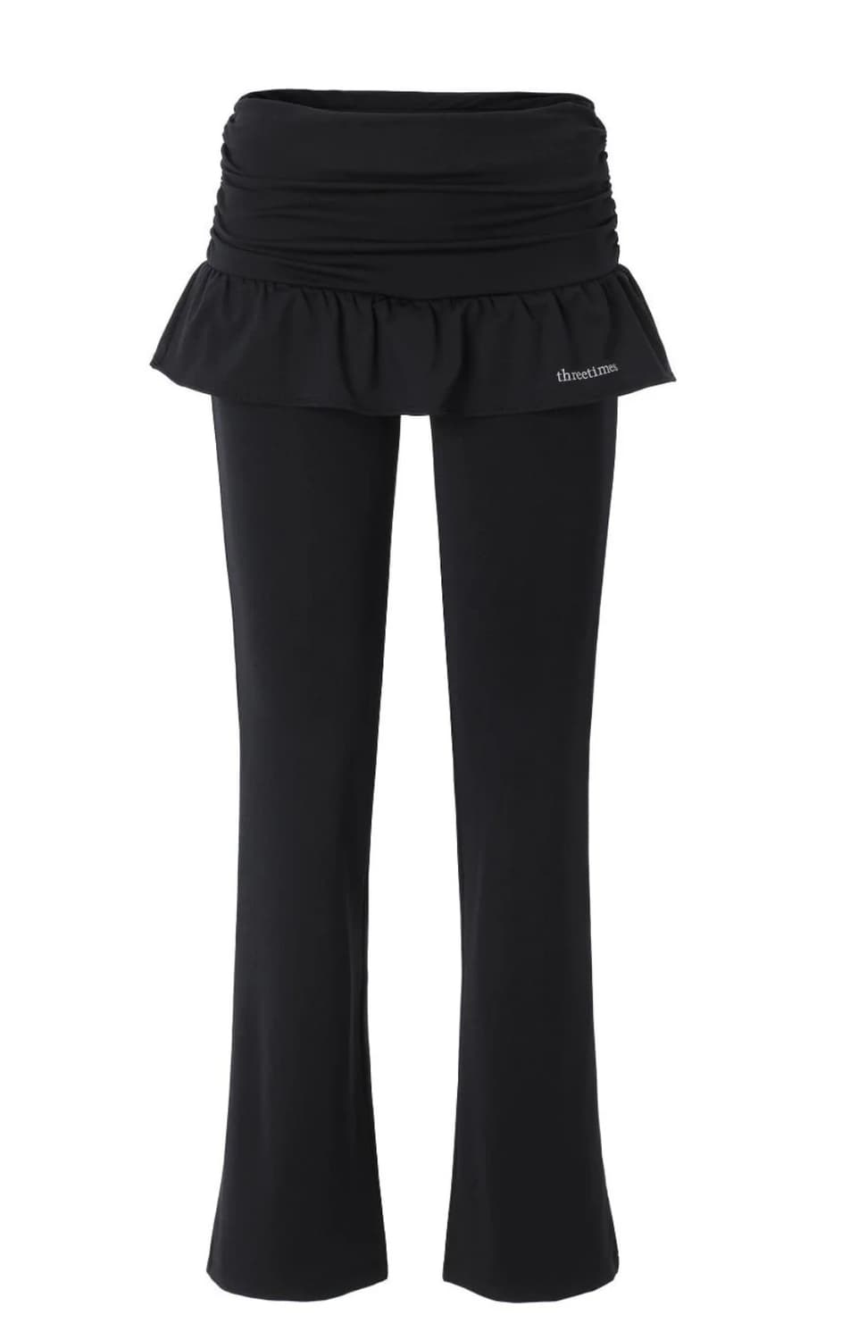쓰리타임즈 엘핀 스커트팬츠 블랙 s 상품이미지1