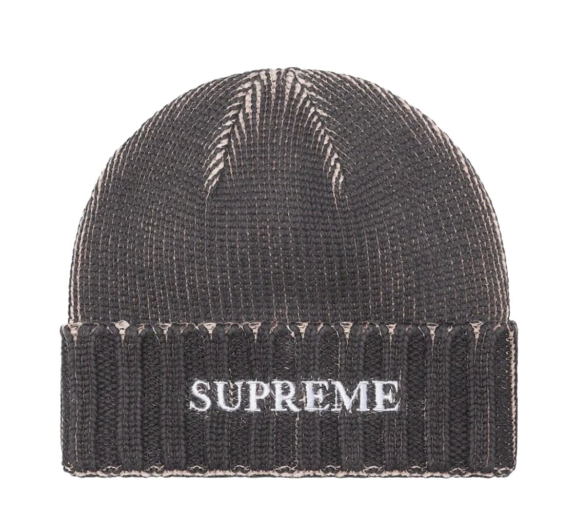 슈프림 오버프린트 비니 블랙 - 22SS 상품이미지1
