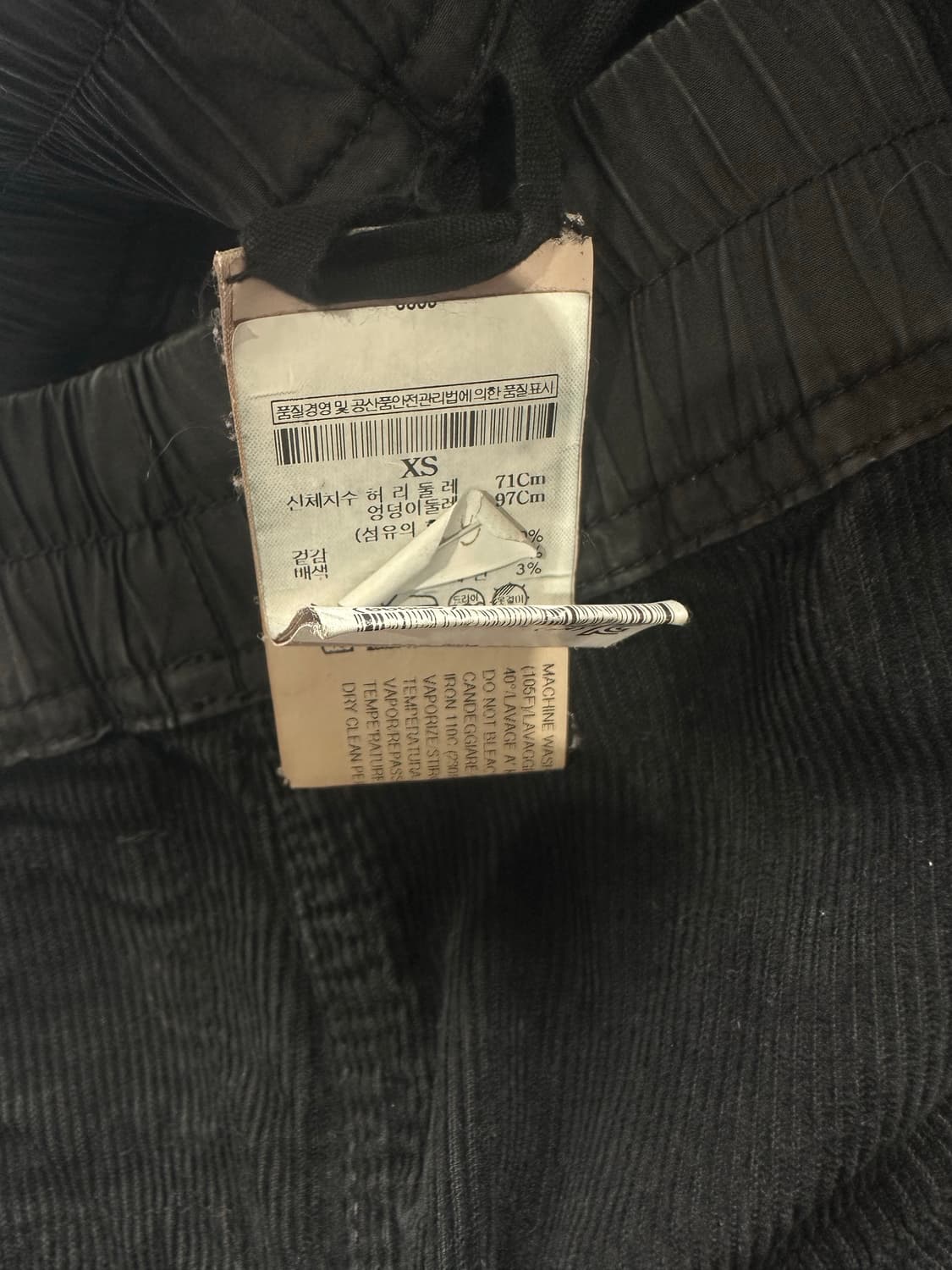 릭오웬스 코듀로이 배기쇼츠 xs 상품이미지3