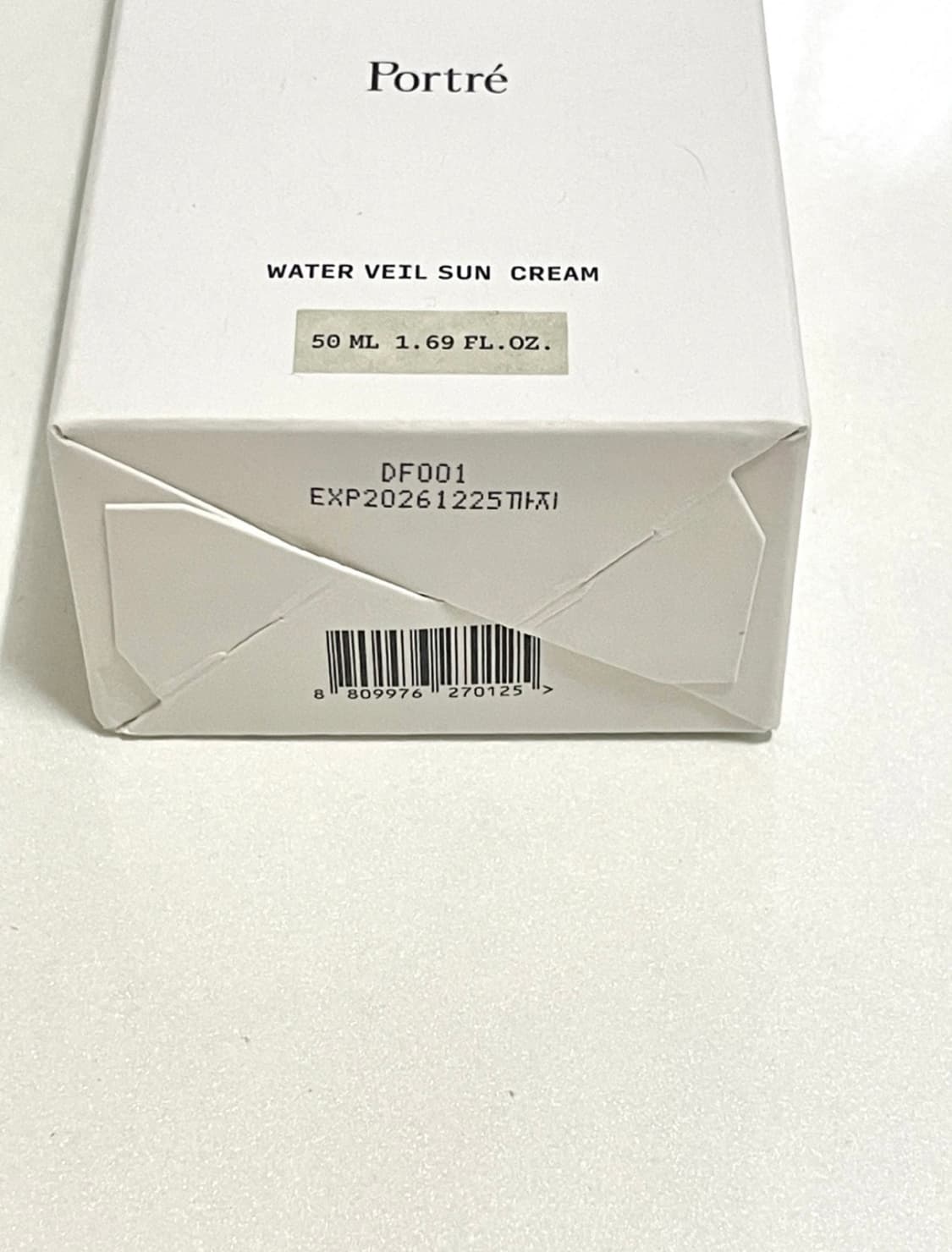 포트레 워터 베일 선크림 새상품 상품이미지2