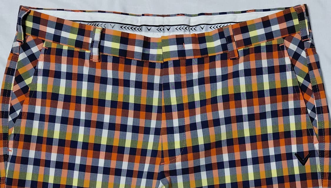 [남성 34-35] 캘러웨이 정품 멀티 체크 골프 팬츠 (상태 최상) 상품이미지3