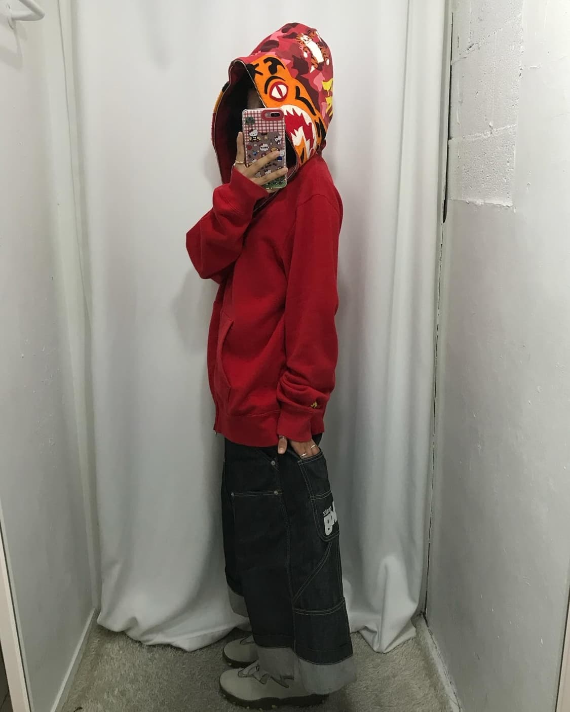 Bape Tiger Shark Two-way Hood Zip-Up 상품이미지5