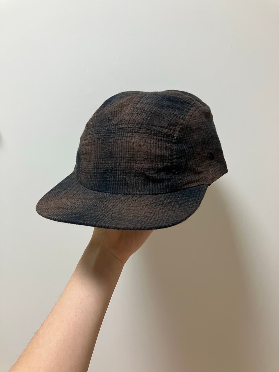 FOLK 포크 체크 5패널 캡 브라운 상품이미지1