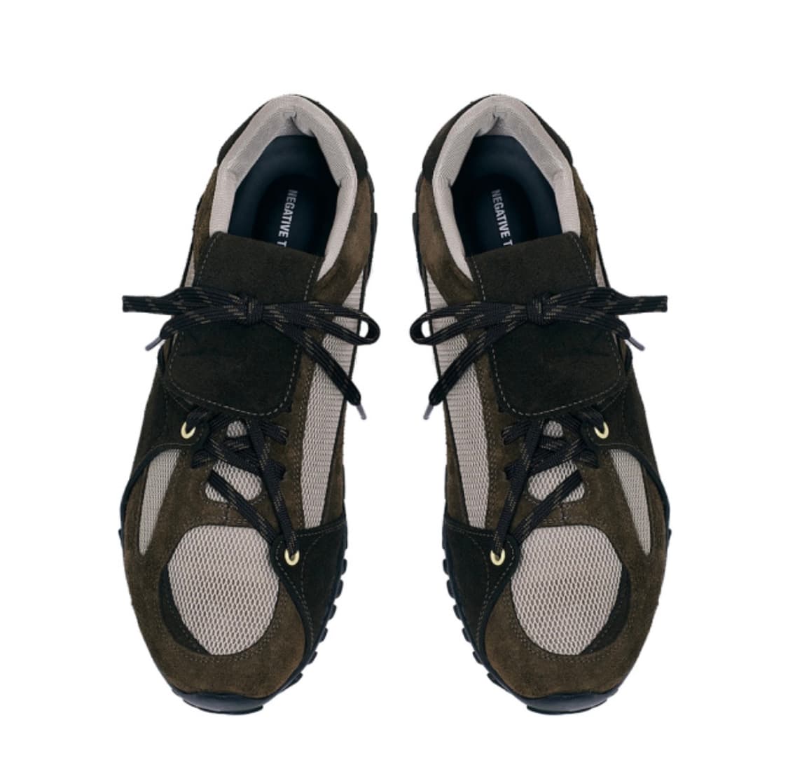 네거티브쓰리 비대칭 스니커즈 카키 브라운 상품이미지1