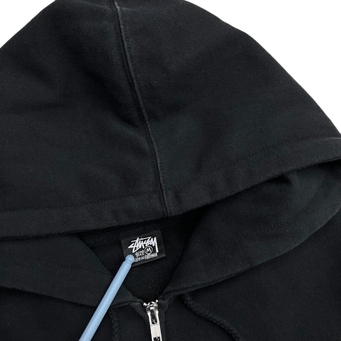 스투시 블랙 후드집업 M 상품이미지6