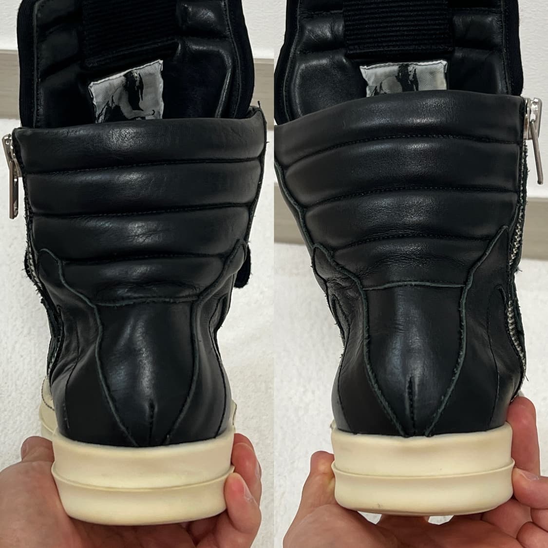 릭오웬스 14SS 지오바스켓 모노크롬 LPO 검검흰 상품이미지5