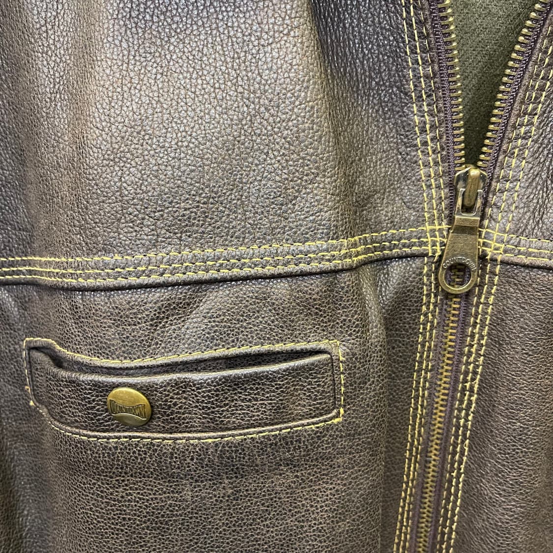 90's Vintage leather jacket 상품이미지5