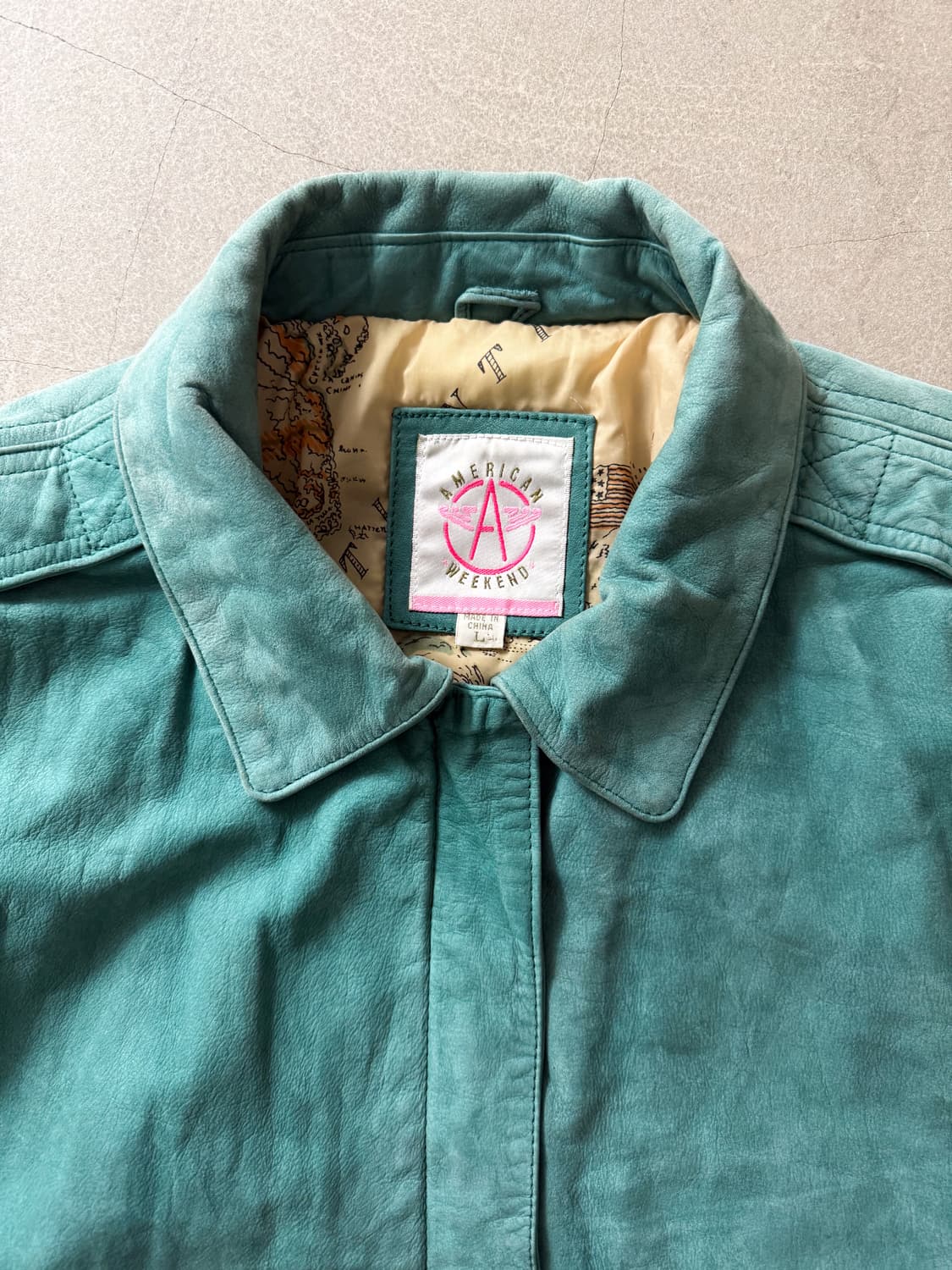  American Weeknd Leather A-2 Jacket 상품이미지3