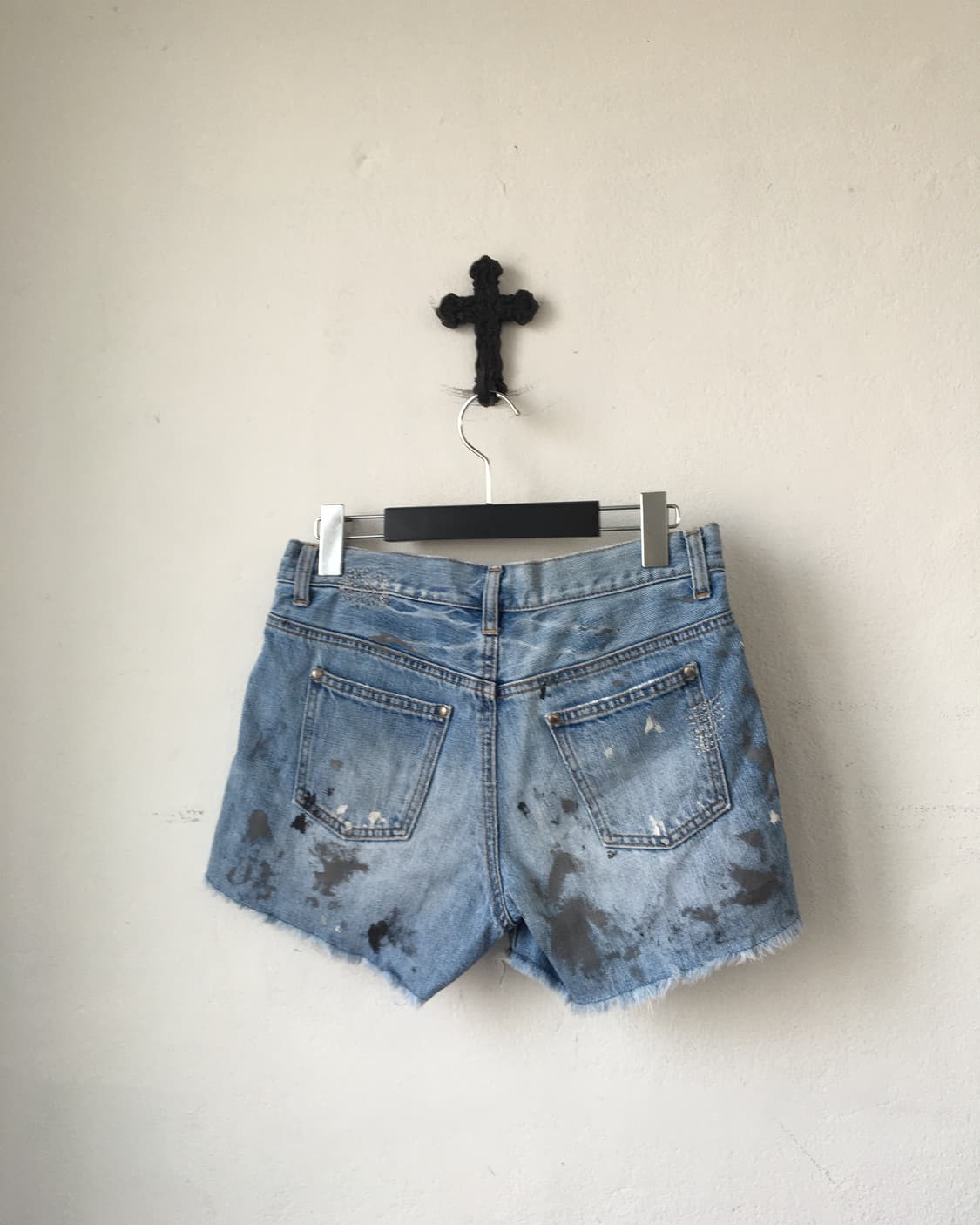 Damage painted point short 상품이미지2